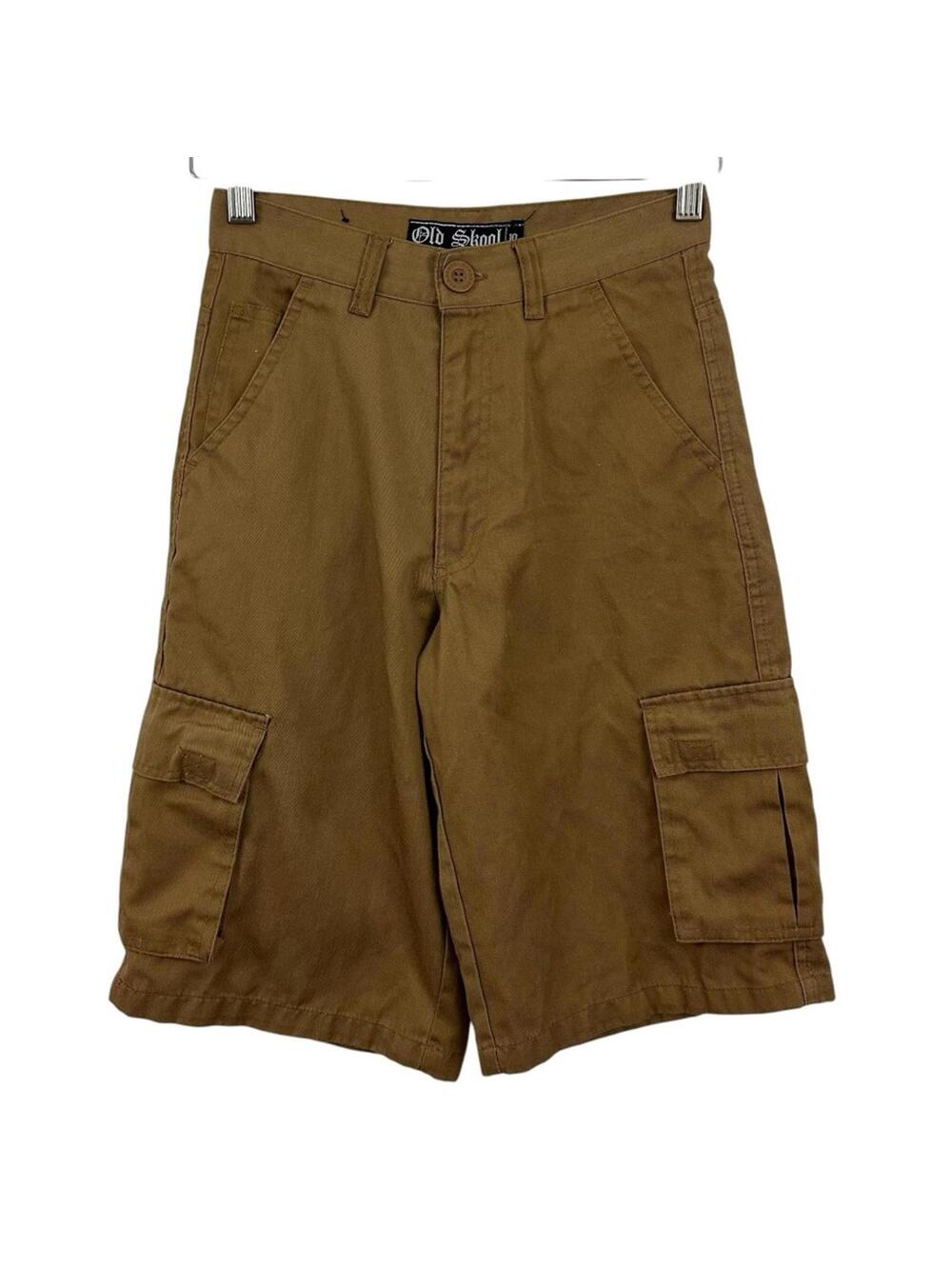 Old Skool Streetwear Y2K 90s Hip Hop Shorts Boys Brown Chino Size 10
